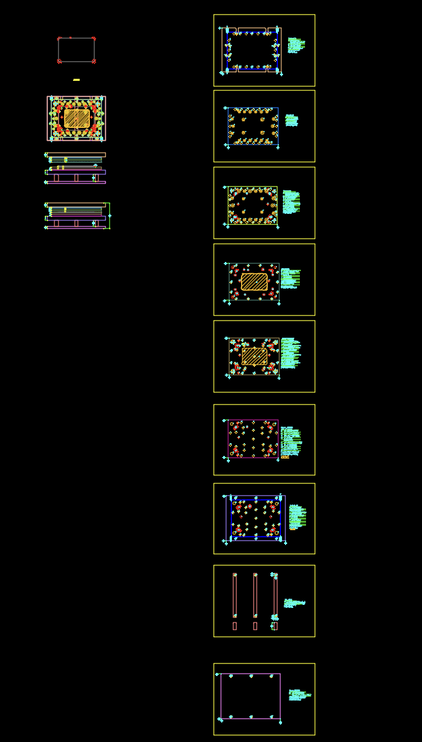 铝皮薄板切角模具设计图